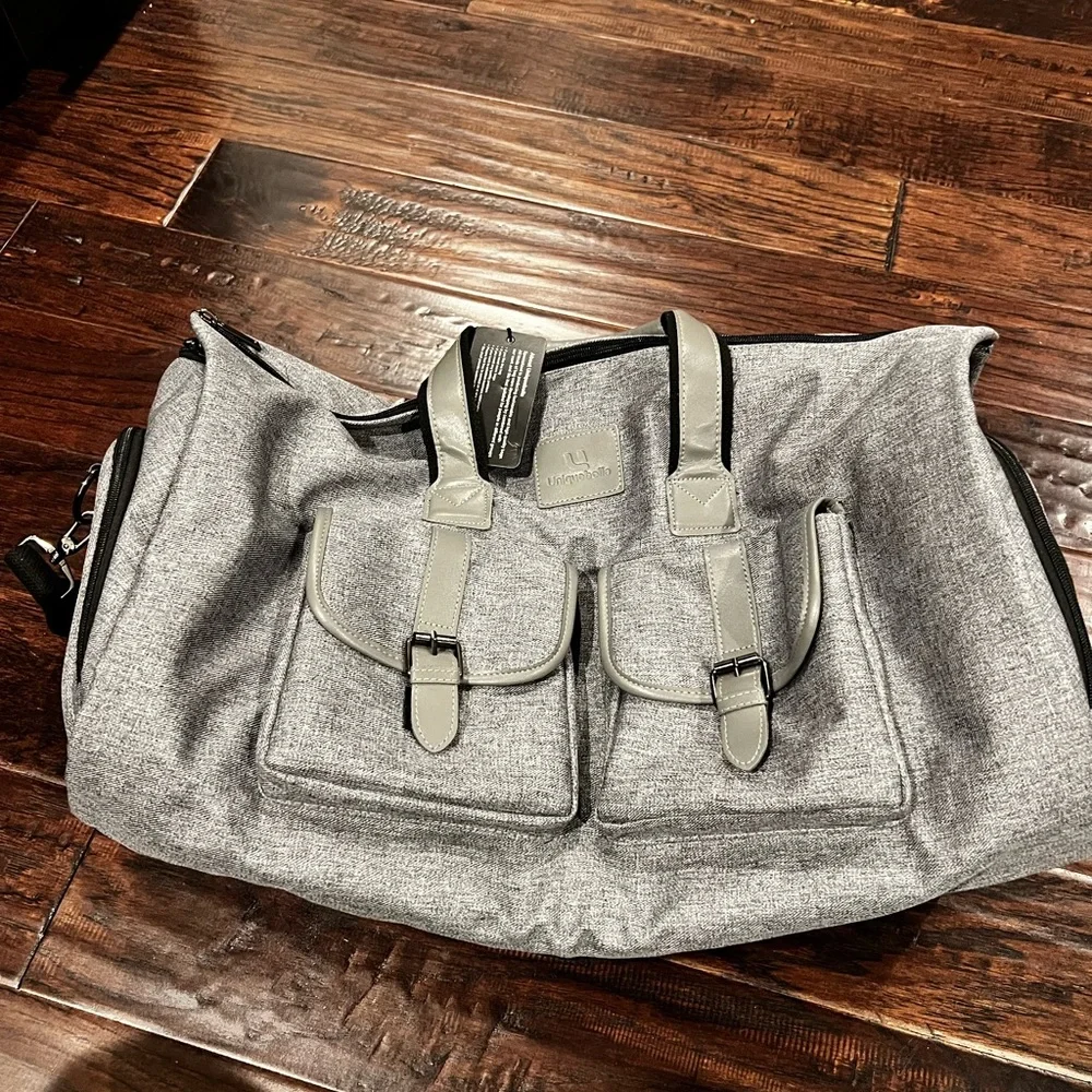 Elegant Gray Convertible Travel Bag
